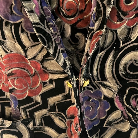 Ungaro Womens Velvet Floral 2 Piece Skirt - Picture 3 of 7